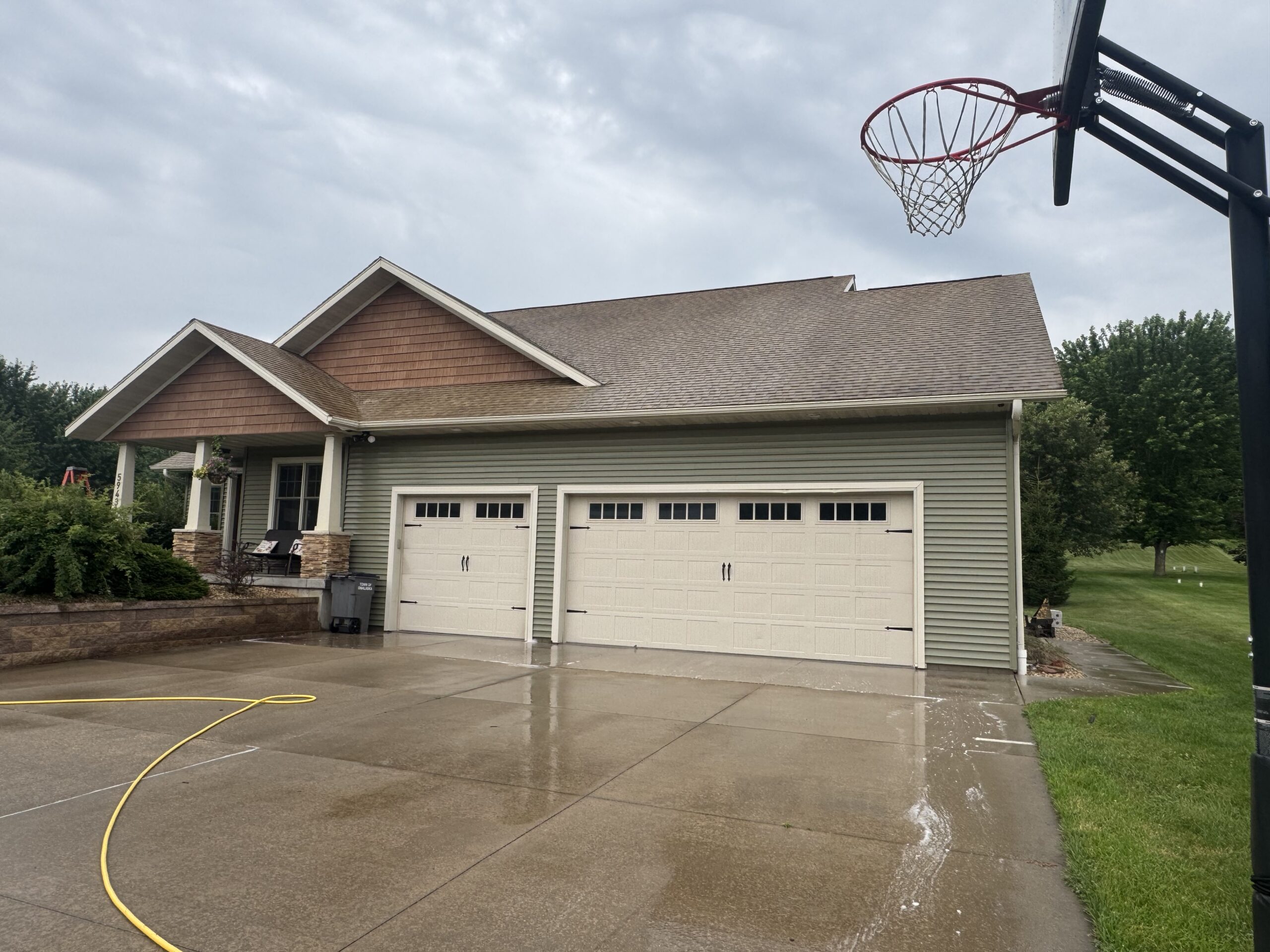 After Photo Of A Roof Washing