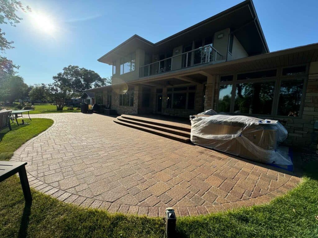 Image Of Paver Section After Renewal