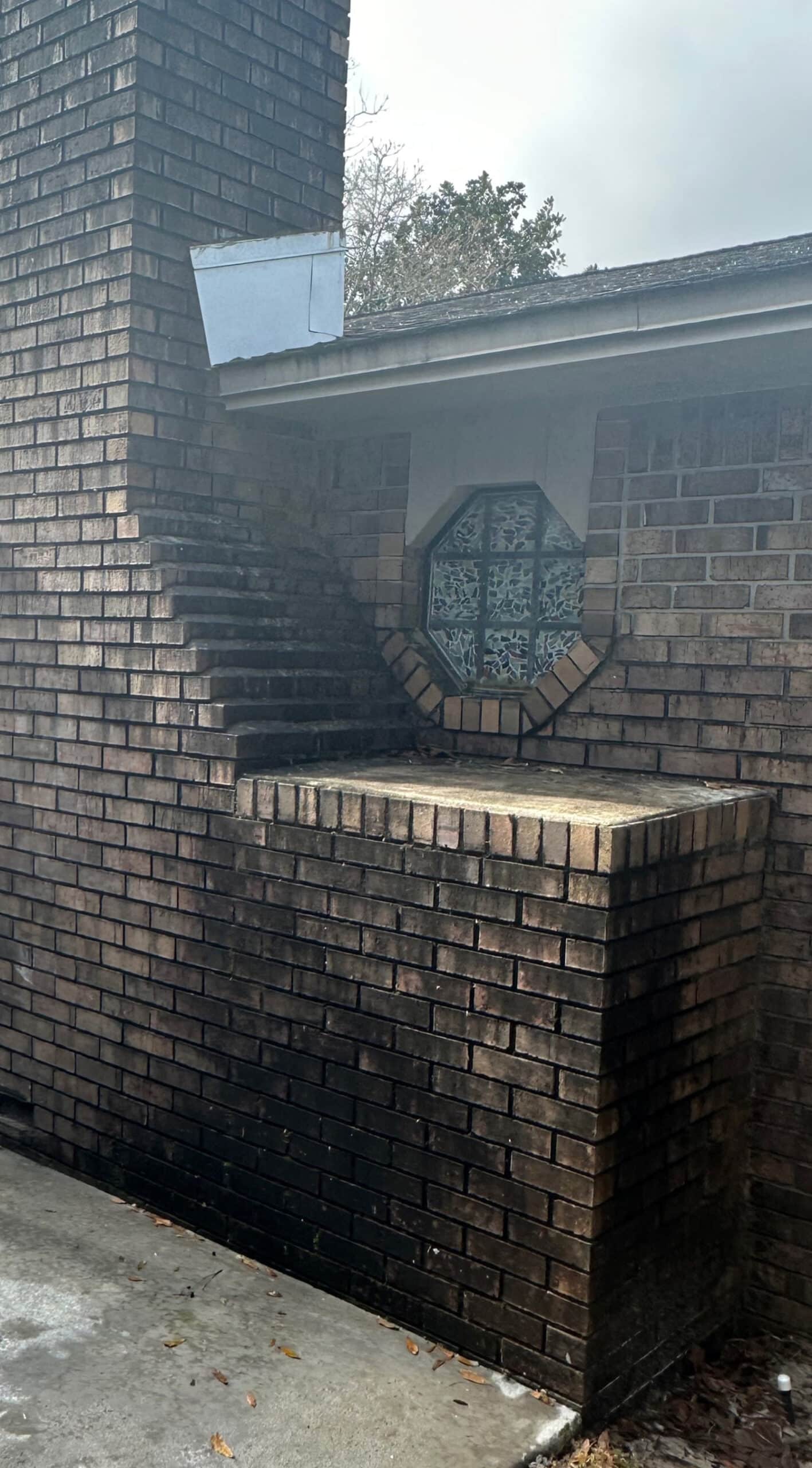 Brick Cleaning Before