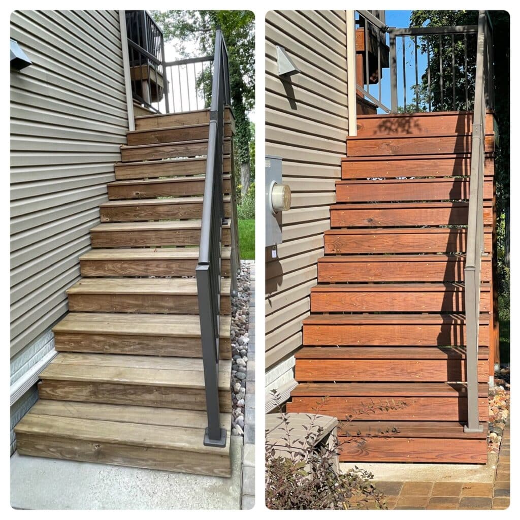 Deck-Stain-Drifless Deck Cleaning