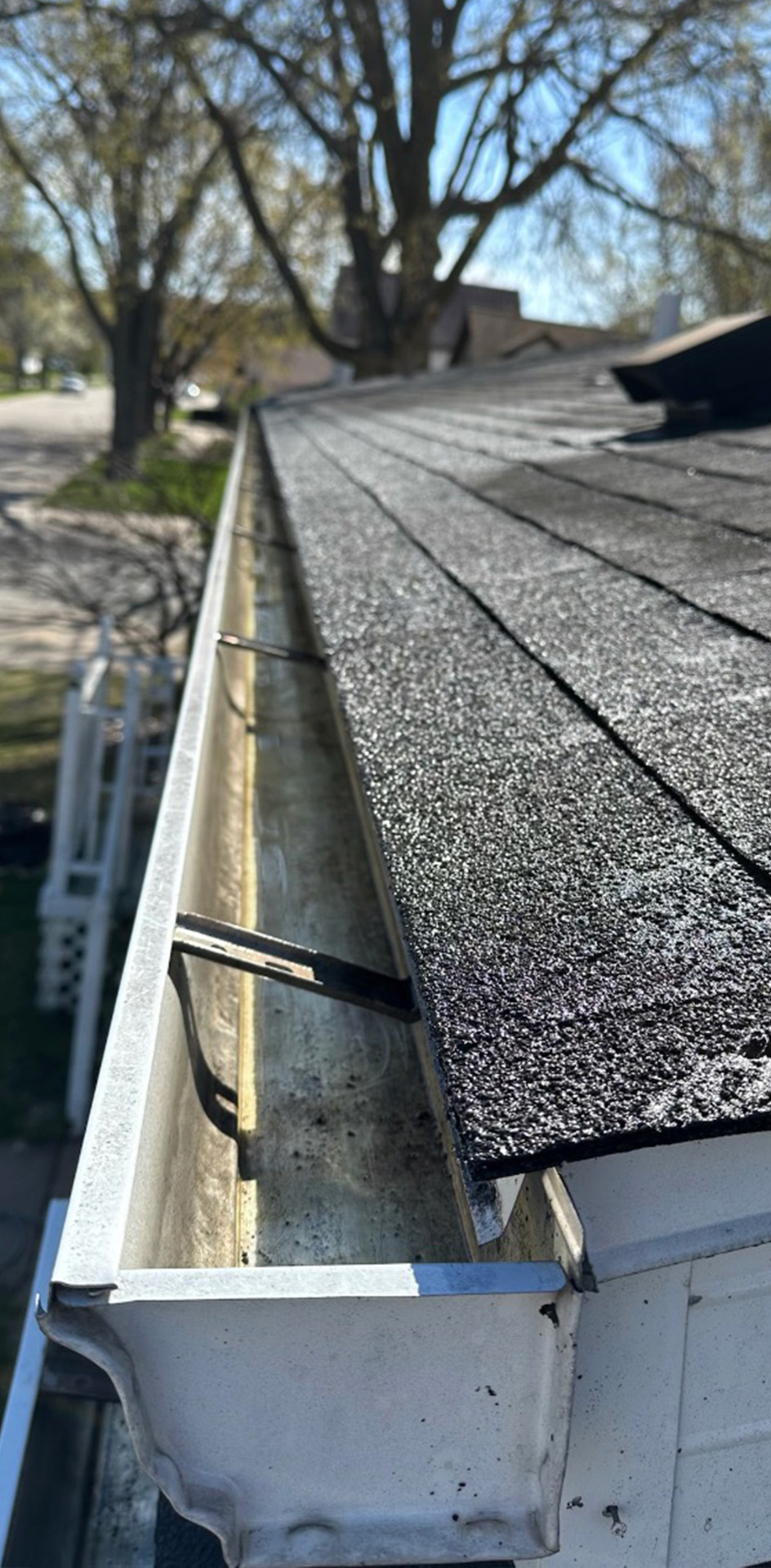 Gutter Cleaning Before